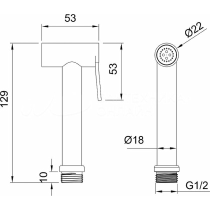 Гигиенический душ Allen Brau Priority 5.31028-00 хром