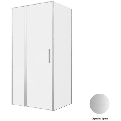 Душевой уголок Allen Brau Priority 100x80 3.31029.BA + 3.31041.BA серебро браш