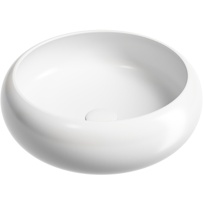 Умывальник чаша накладная круглая (цвет Белый Матовый) Element 360*360*120мм