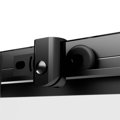 W87G-403-9090-BТ Sunny Душевое ограждание квадратное, раздвижные двери 90x90 черный,стекло прозрачное