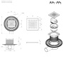 W01BD-P11-010-01SB MasterFlow Трап для душа точечный универс затвор Cut Gradient 10см цвет сталь мат W01BD-P11-010-01SB MasterFlow Трап для душа точечный универс затвор Cut Gradient 10см цвет сталь мат