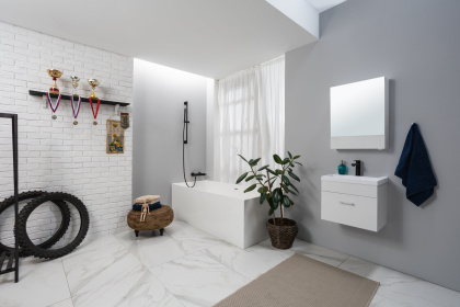 Зеркало-шкаф Aquanet Нота 50 белый