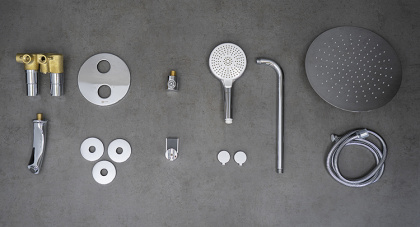 Смеситель Lemark Yeti LM7822C термостатический для ванны и душа, встраиваемый Смеситель Lemark Yeti LM7822C термостатический для ванны и душа, встраиваемый