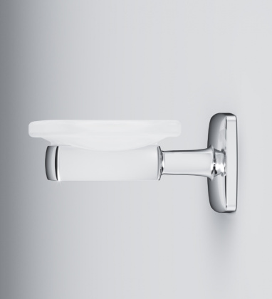 A9034200 Gem, Стеклянная мыльница с настенным держателем A9034200 Gem, Стеклянная мыльница с настенным держателем