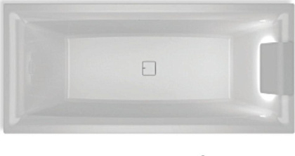 Акриловая ванна  STILL SQUARE LED 180x80 R RIHO FALL