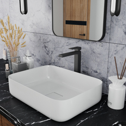 Смеситель для раковины DK Bayern.Liszt DA1512005 высокий черный