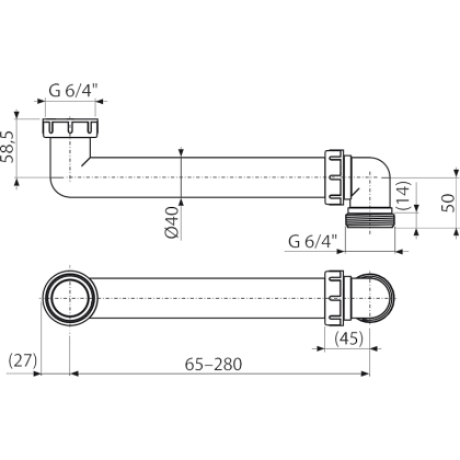 Соединение экономящие пространство 6/4”
