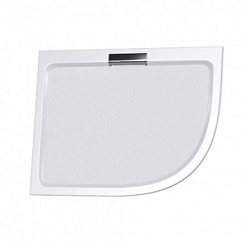 Душевой поддон  90*100*3,5 RGW GWS-41-L Белый/Асимметричный  Литьевой мрамор (Левый)