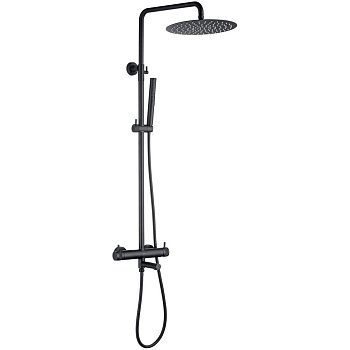 Душевая стойка Allen Brau Priority 5.31A10-31 черный матовый Душевая стойка Allen Brau Priority 5.31A10-31 черный матовый