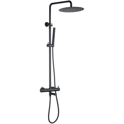 Душевая стойка Allen Brau Priority 5.31A10-31 черный матовый Душевая стойка Allen Brau Priority 5.31A10-31 черный матовый