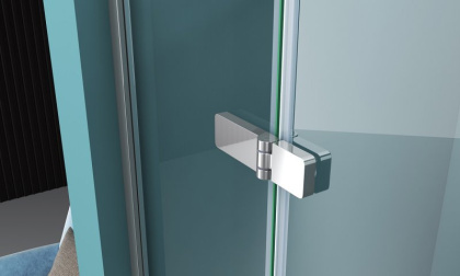 Душевая дверь BelBagno KRAFT-B-12-60/60-C-Cr-L
