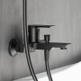 471000300 Apollo Смеситель для ванны и душа, черный