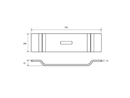 Полка на ванну EXCELLENT ZEN прозрачная Полка на ванну EXCELLENT ZEN прозрачная
