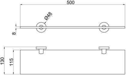 Полочка Allen Brau Priority 6.31013-00 хром Полочка Allen Brau Priority 6.31013-00 хром