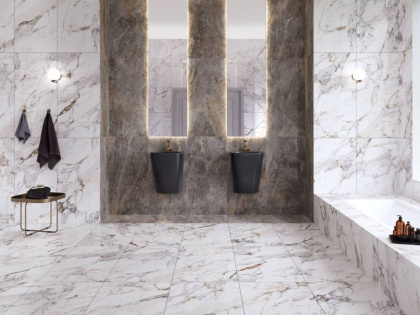 60х120 Marble-X Бреча Капрайа Белый Лаппато R9 Ректификат