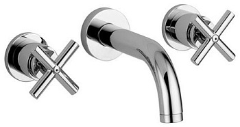 Смеситель для раковины Paffoni Quattro QTV003CR (с внутренней частью) хром