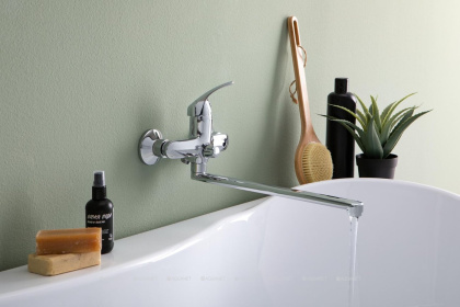 Смеситель для ванны с душем Aquanet Practic AF100-21С Смеситель для ванны с душем Aquanet Practic AF100-21С