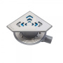 13000014 Угловой трап 194х194 мм Confluo Standard Angle, металл с перфорацией Square (квадрат) Исполнение: Хром  13000014 Угловой трап 194х194 мм Confluo Standard Angle, металл с перфорацией Square (квадрат) Исполнение: Хром