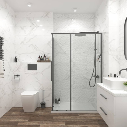 Декор Statuario White W M/STR 25x75 NR Glossy 1 Декор Statuario White W M/STR 25x75 NR Glossy 1