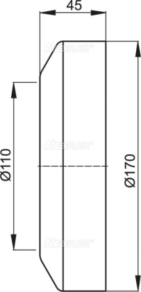Обрамление для унитаза малое DN110