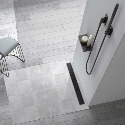 Душевой лоток SAY OPTIMA 601.70.B.M.S.BLOK, 70 см, матовый черный Душевой лоток SAY OPTIMA 601.70.B.M.S.BLOK, 70 см, матовый черный