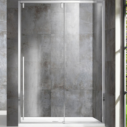 Душевая дверь Lugano VDS-1L120CL-1, 1200, хром, стекло прозрачное