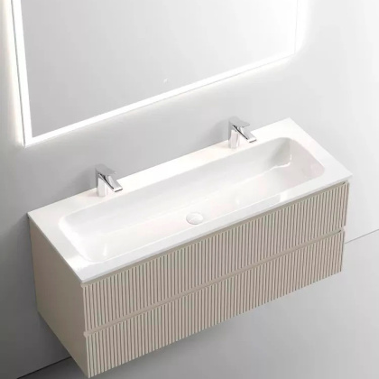Тумба подвесная SANCOS Snob T 1195х445х500, c двумя ящиками оснащенными доводчиками, Beige Soft, арт.SNT120CE Тумба подвесная SANCOS Snob T 1195х445х500, c двумя ящиками оснащенными доводчиками, Beige Soft, арт.SNT120CE