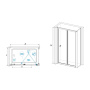 Душевой уголок RGW CL-41 (CL-21 + Z-050-1), RGW 04094198-011