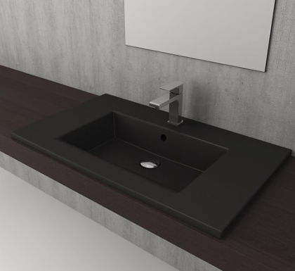 Раковина Bocchi Milano 1105-004-0126 черная матовая