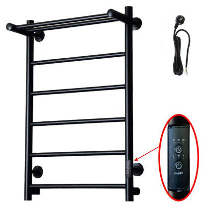 Полотенцесушитель Аспект Пэк сп 1 П 80х50 черный ВГП