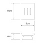 Amper K-5429BLACK Мыльница Amper K-5429BLACK Мыльница