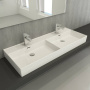 Раковина Bocchi Milano две чаши 1393-001-0126 белая Раковина Bocchi Milano две чаши 1393-001-0126 белая