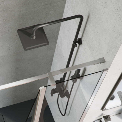 Система для душа наружного монтажа EXCELLENT Rain Keria AREX.2081BL (черный мат)