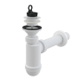 Сифон для умывальника DN40 с пластмассовой peшeткой DN63