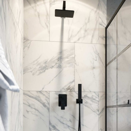 Система для душа скрытого монтажа EXCELLENT Keria AREX.SET.2045BL (черный мат)