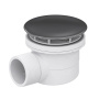 Сифон для душевых поддонов RGW Velplex QYD-06 графит, RGW 18241106-02