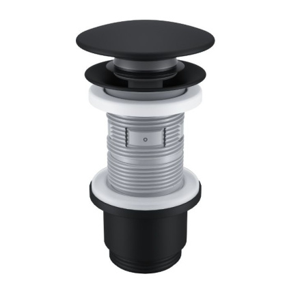 Пробка "click-clack" к сифону EXCELLENT (черный мат)