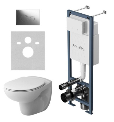 IS110151.DX15C1700 ErgoFit Инсталляция с клавишей L глянец. хром с подвесным унитазом Willow без ободка с сиденье IS110151.DX15C1700 ErgoFit Инсталляция с клавишей L глянец. хром с подвесным унитазом Willow без ободка с сиденье