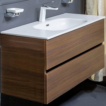 Тумба без раковины Vallessi 120*46cm DARK OAK мат. 2 полки, 837-120-D Boheme