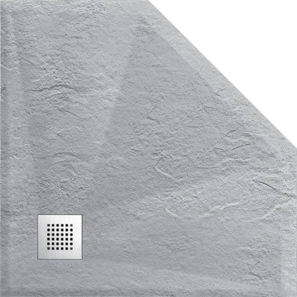 Поддон для душа из искусственного камня VST-4SP9090G, 900*900*25, серый