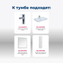 Тумба под раковину Aquanet Nova Lite 60 белый глянец (2 дверцы) Тумба под раковину Aquanet Nova Lite 60 белый глянец (2 дверцы)