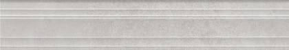 Бордюр Багет Догана серый светлый матовый обрезной 40x7,3x2,7