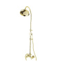 NOSTALGIA-CD-03/24-M Душевая стойка со смесителем, верхним и ручным душем Исполнение: Золото 24 карат, Ручки: Золото 24 карат 