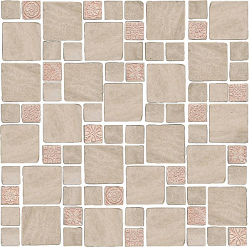 Декор 4 мозаичный MBD008 Риальто Антика бежевый матовый 30см*30см*9мм (1уп/6шт/)., шт