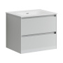 Тумба подвесная SANCOS Cento 590х450х500, c двумя ящиками оснащенными доводчиками,белый глянец, арт. CN60W Тумба подвесная SANCOS Cento 590х450х500, c двумя ящиками оснащенными доводчиками,белый глянец, арт. CN60W