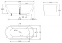 Ванна акриловая отдельностоящая BelBagno BB71-BIANCO Ванна акриловая отдельностоящая BelBagno BB71-BIANCO