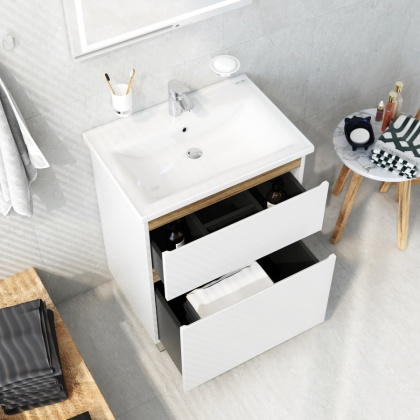 Комплект напольный X-Joy, 58х42,5х24,8 см, белый, BK85GL