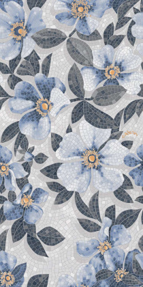 Керамогранит SG591002R Розелла синий декорированный лаппатированный 119,5*238,5*11 (1шт/2,85м2), м2