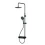 F0785A622 X-Joy, душ.система: Смеситель-полка д/душа, душ.штанга, верхн. душ 220мм, ручн душ, черн.