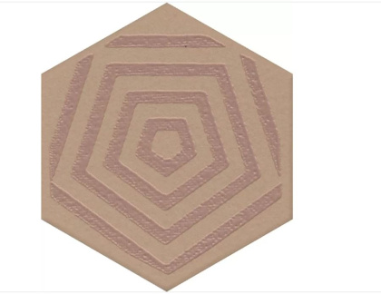 Декор OS\E241\63011 Агуста оранжевый матовый 5,2см*6см*6,9мм (1уп/26шт/), шт